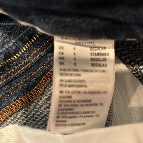AMERICAN EAGLE - women’s super stretch highest rise jegging size 4 regular - Picture 3 of 7
